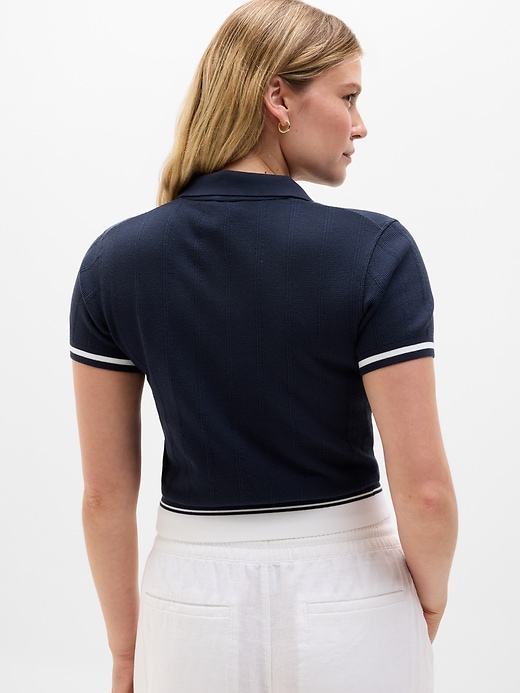 Image number 6 showing, Seamless Polo Tee Sweater