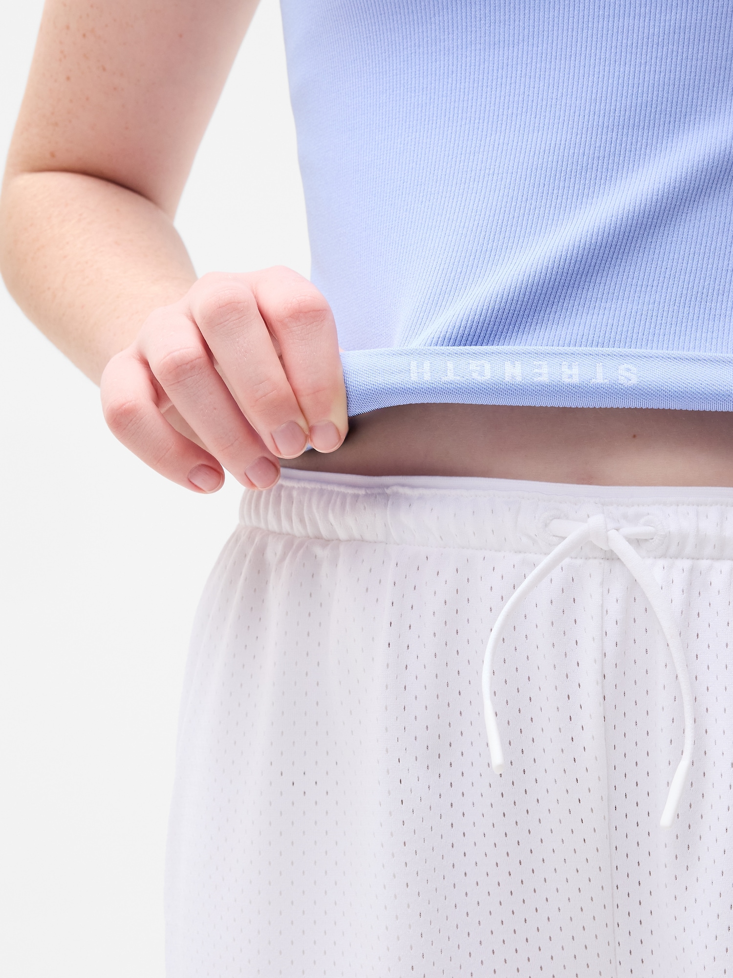 Athleta Girl Rise Above Rib Scoop Tee