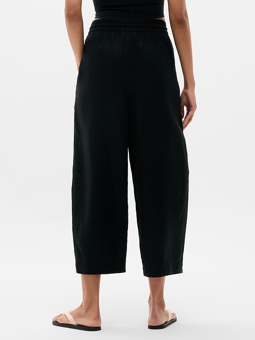 Image number 3 showing, Retreat Linen Easy Barrel Crop Pant