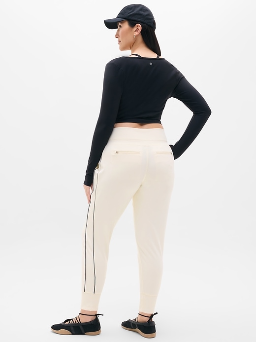 Image number 6 showing, Venice High Rise Track Stripe Jogger