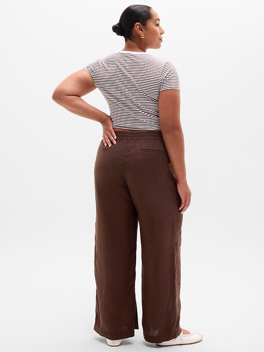 Image number 5 showing, Retreat Linen High Rise Wide Leg Pant