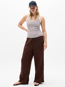 Signature Rib Scoop Tank - Brown - image 5