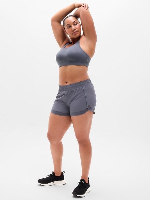 Image number 5 showing, Mesh Racer Run Mid Rise 4" Short