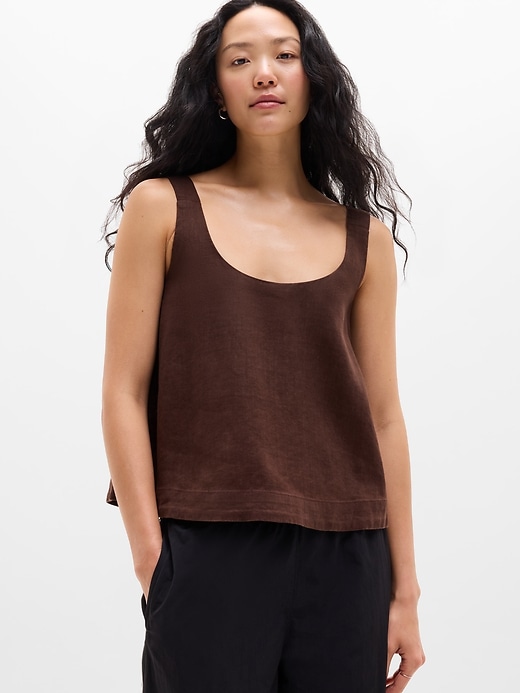 Image number 1 showing, Retreat Linen Tank
