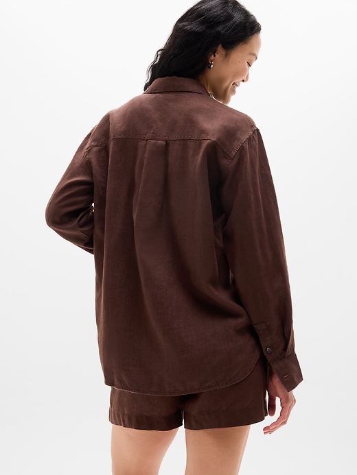 Image number 2 showing, Retreat Linen Top