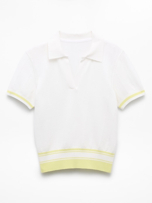 Image number 7 showing, Seamless Polo Tee Sweater