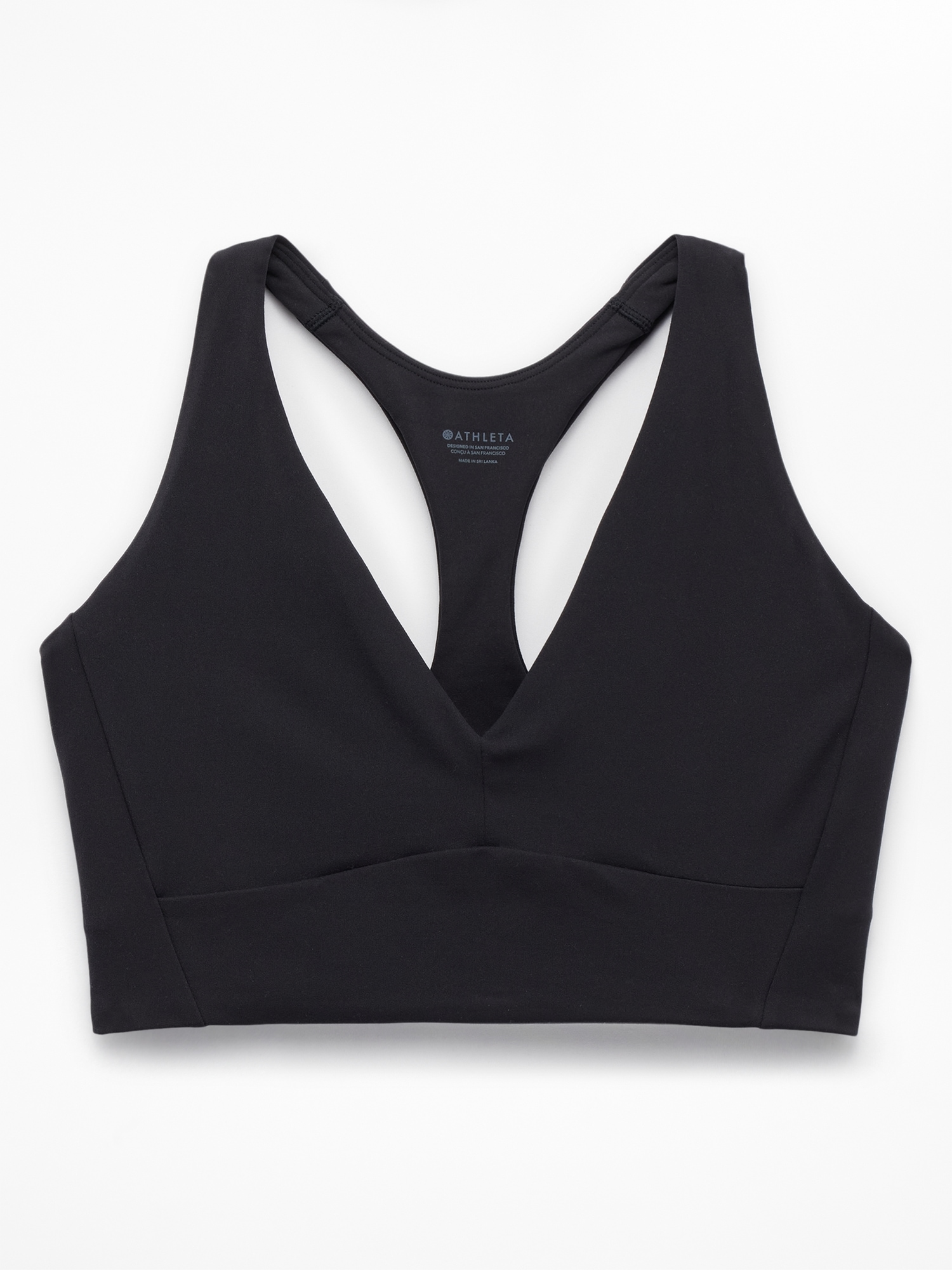 Athleta Transcend Longline Bra A-C - Black (Black) - 864116012