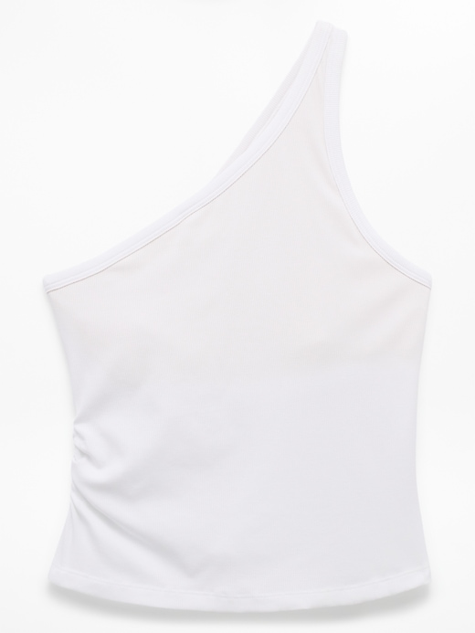 Image number 7 showing, Signature Rib Asym One Shoulder Support Top