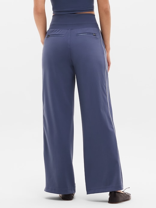 Image number 3 showing, Venice High Rise Track Stripe Wide Leg Pant