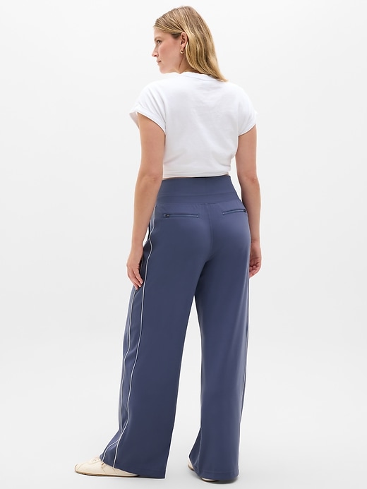 Image number 6 showing, Venice High Rise Track Stripe Wide Leg Pant