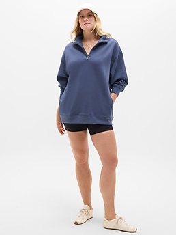 Forever Fleece 1/4 Zip Sweatshirt - Blue - image 4