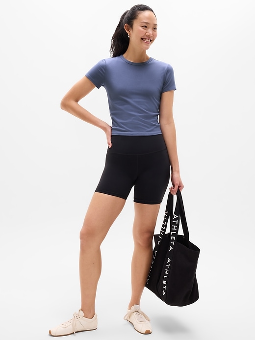 Image number 2 showing, Signature Rib Crop Tee