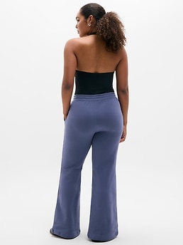 Forever Fleece Mid Rise Flare Pant - Blue - image 5