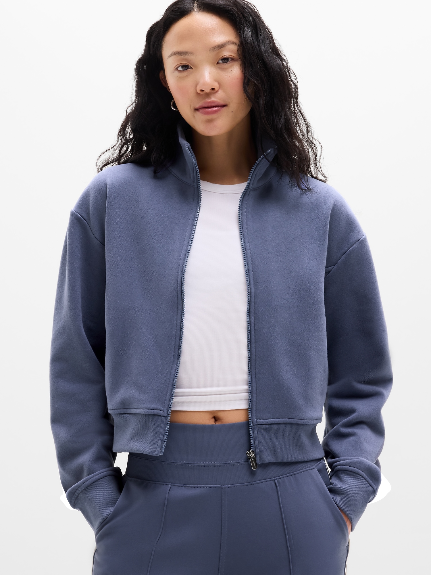 Forever Fleece Track Jacket - Blue