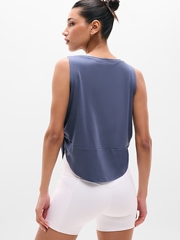 Move With Ease Twist Tank - Blue - image 3
