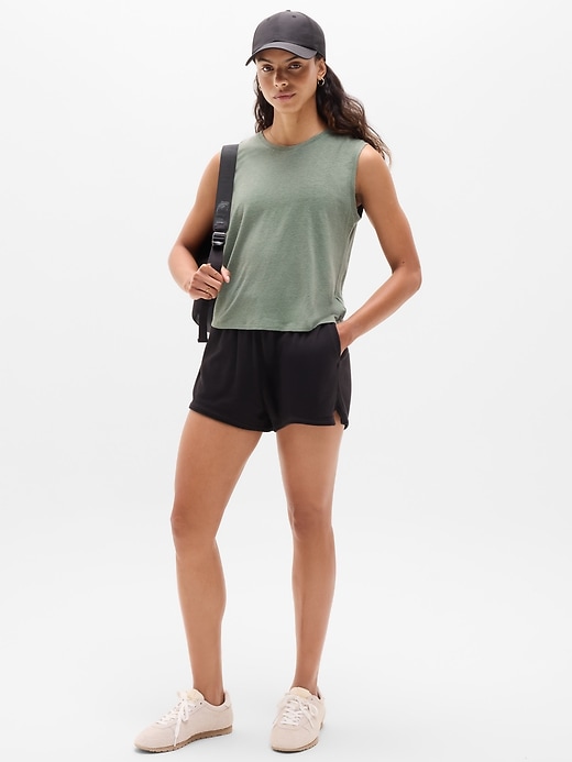 Image number 5 showing, Getaway Linen Blend Muscle Tank