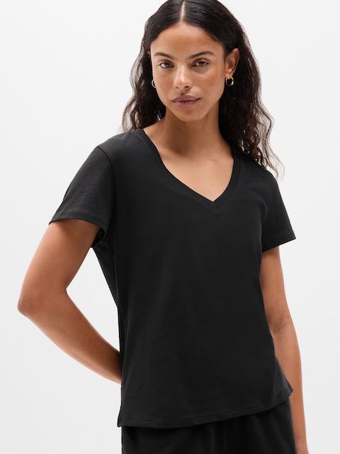 Favorite Cotton V-Neck Tee