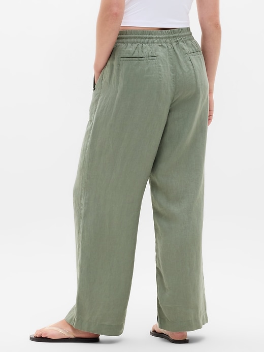 Image number 6 showing, Retreat Linen High Rise Wide Leg Pant