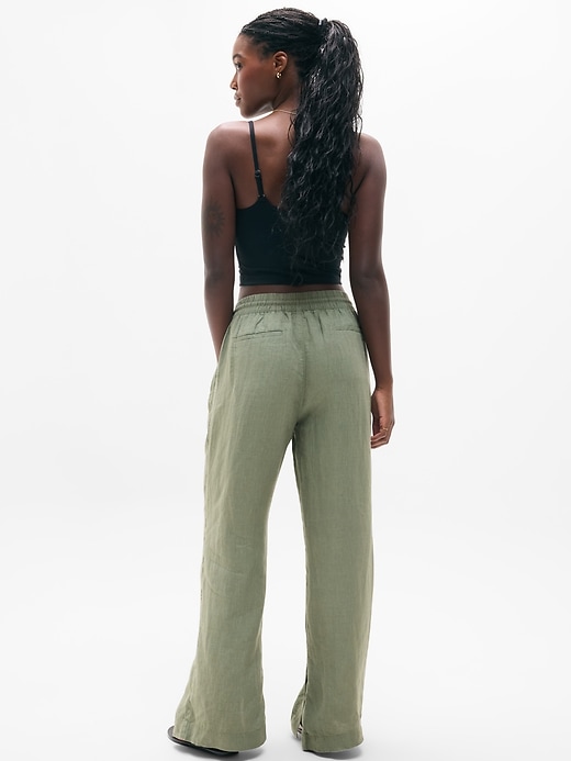 Image number 2 showing, Retreat Linen High Rise Wide Leg Pant