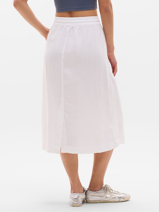 Image number 5 showing, Retreat Linen Midi Skirt