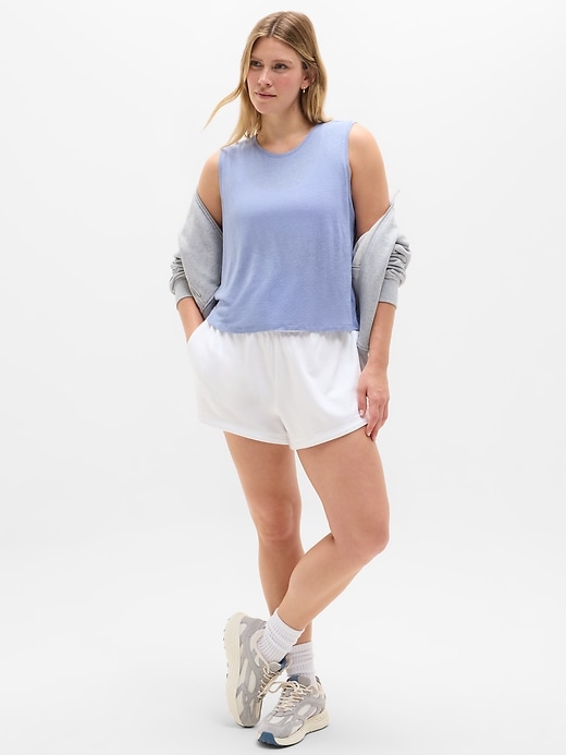 Image number 2 showing, Getaway Linen Blend Muscle Tank