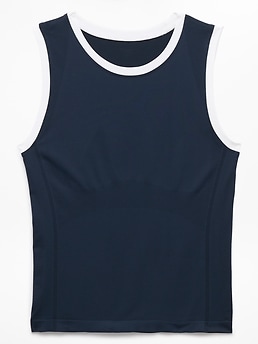 Athleta Momentum Flex Muscle Tank - Blue (Eclipse/White)