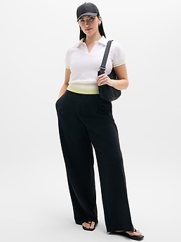 Seamless Polo Tee Sweater - White - image 4