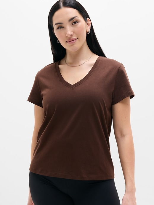 Image number 1 showing, Favorite Cotton V-Neck Tee