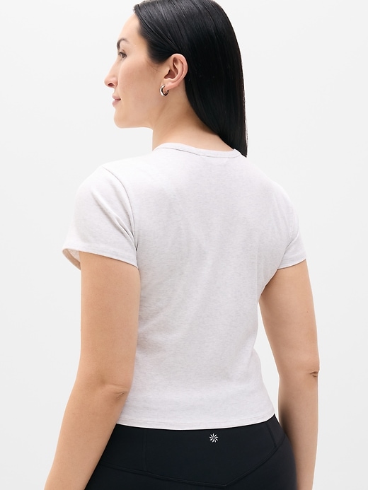 Image number 3 showing, Signature Rib Crop Tee