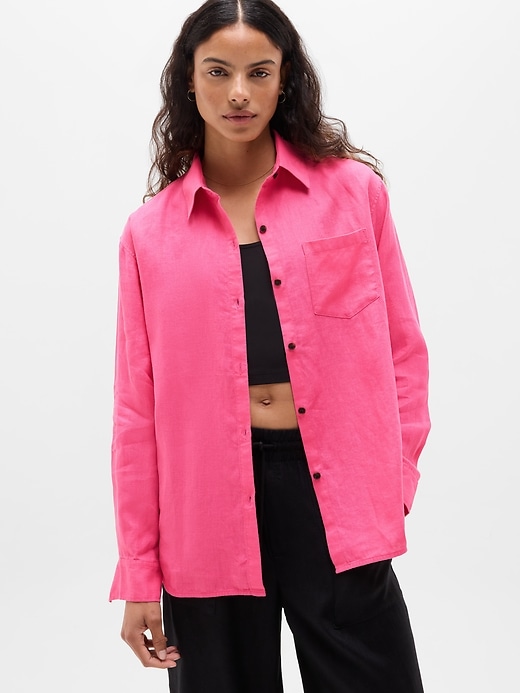 Image number 1 showing, Retreat Linen Top