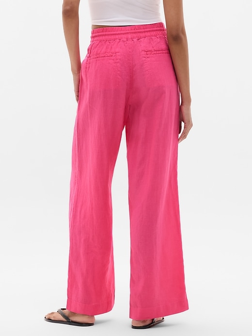 Image number 3 showing, Retreat Linen High Rise Wide Leg Pant
