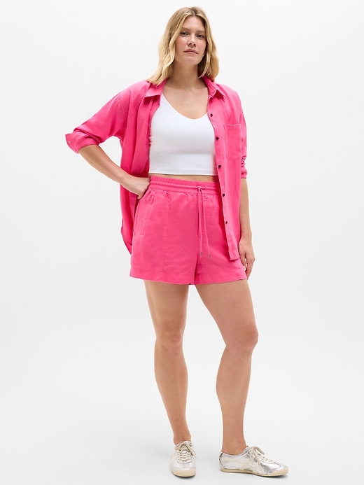 Image number 4 showing, Retreat Linen Mid Rise 4" Short