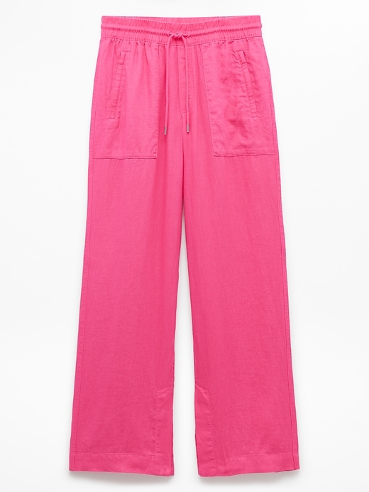 Image number 6 showing, Retreat Linen High Rise Wide Leg Pant