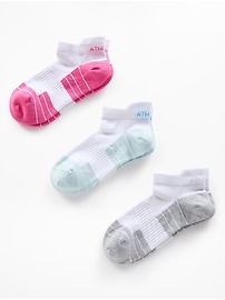 Image number 1 showing, Athleta Girl Everyday Ankle Sock 3-Pack