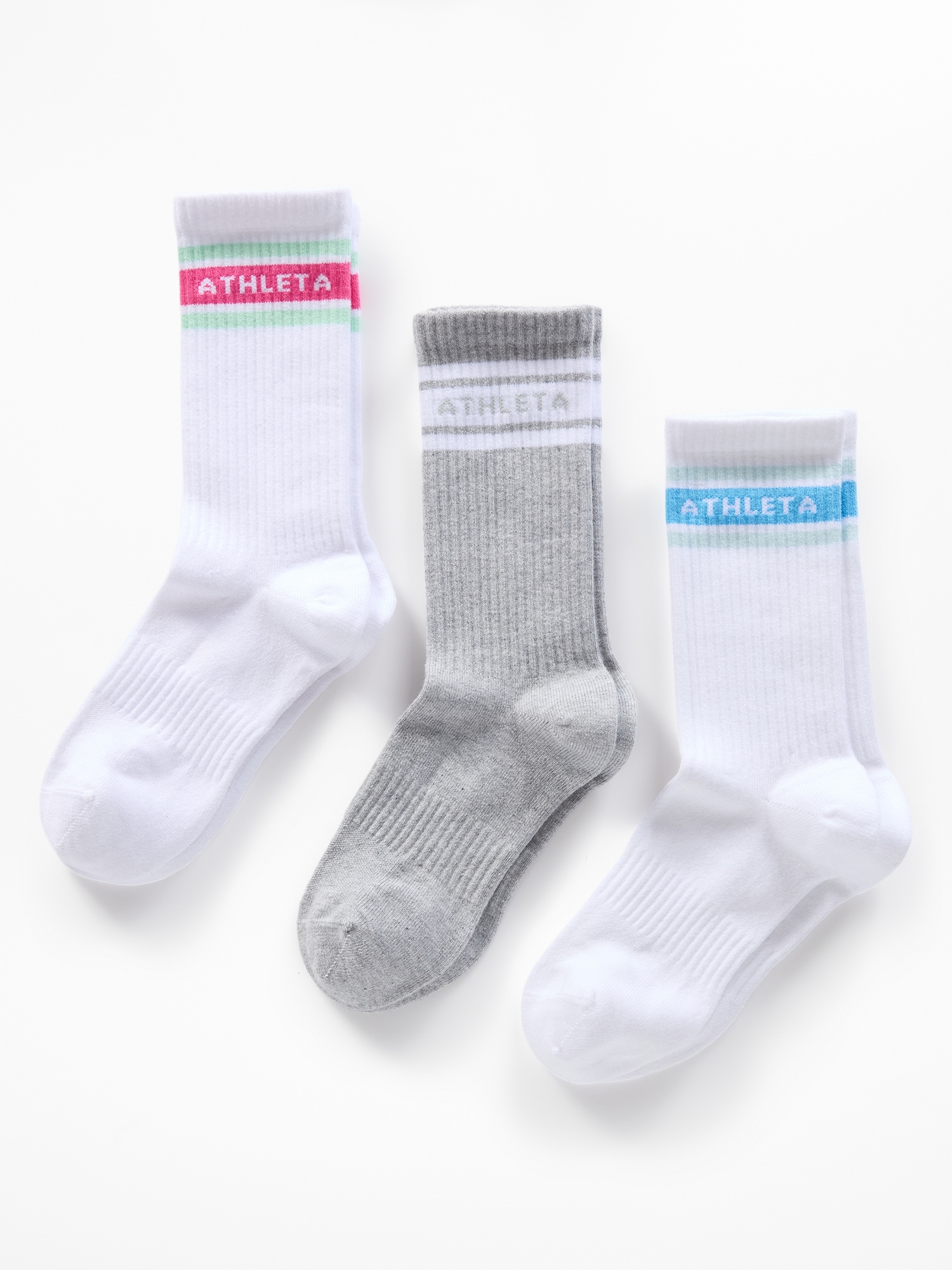 Athleta Girl Everyday Crew Sock 3-Pack