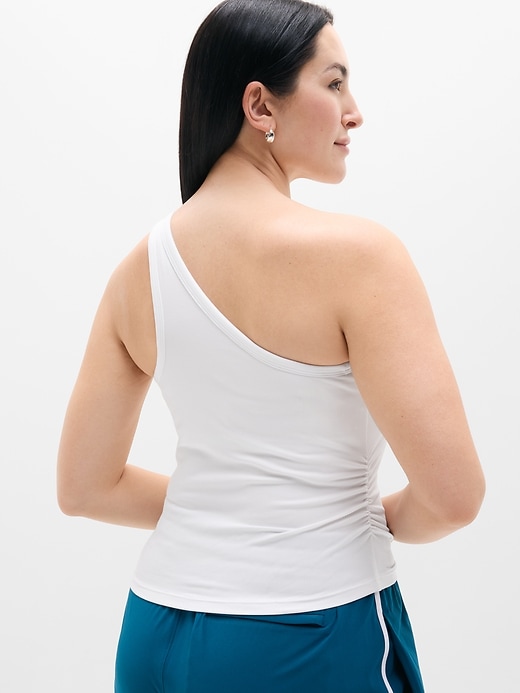 Image number 6 showing, Signature Rib Asym One Shoulder Support Top