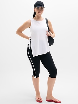 Move With Ease Asym Tie Tank - White - image 4