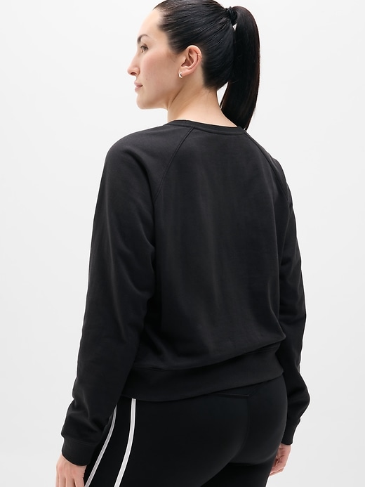 Image number 6 showing, Airy Cotton Terry Crew Sweatshirt