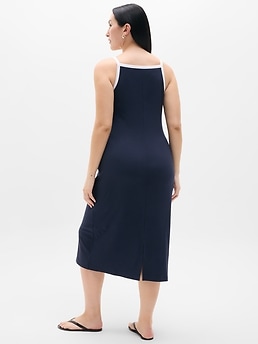 Signature Rib Apron Dress - Blue - image 2