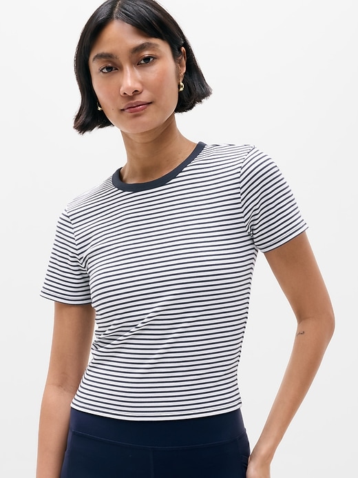 Image number 1 showing, Signature Rib Crop Tee