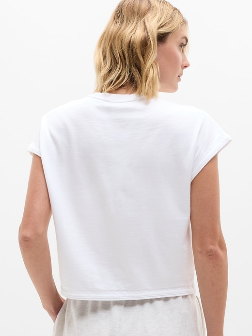 Image number 3 showing, Airy Cotton Terry Sweatshirt Tee
