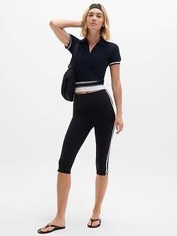 Seamless Polo Tee Sweater - Blue - image 2