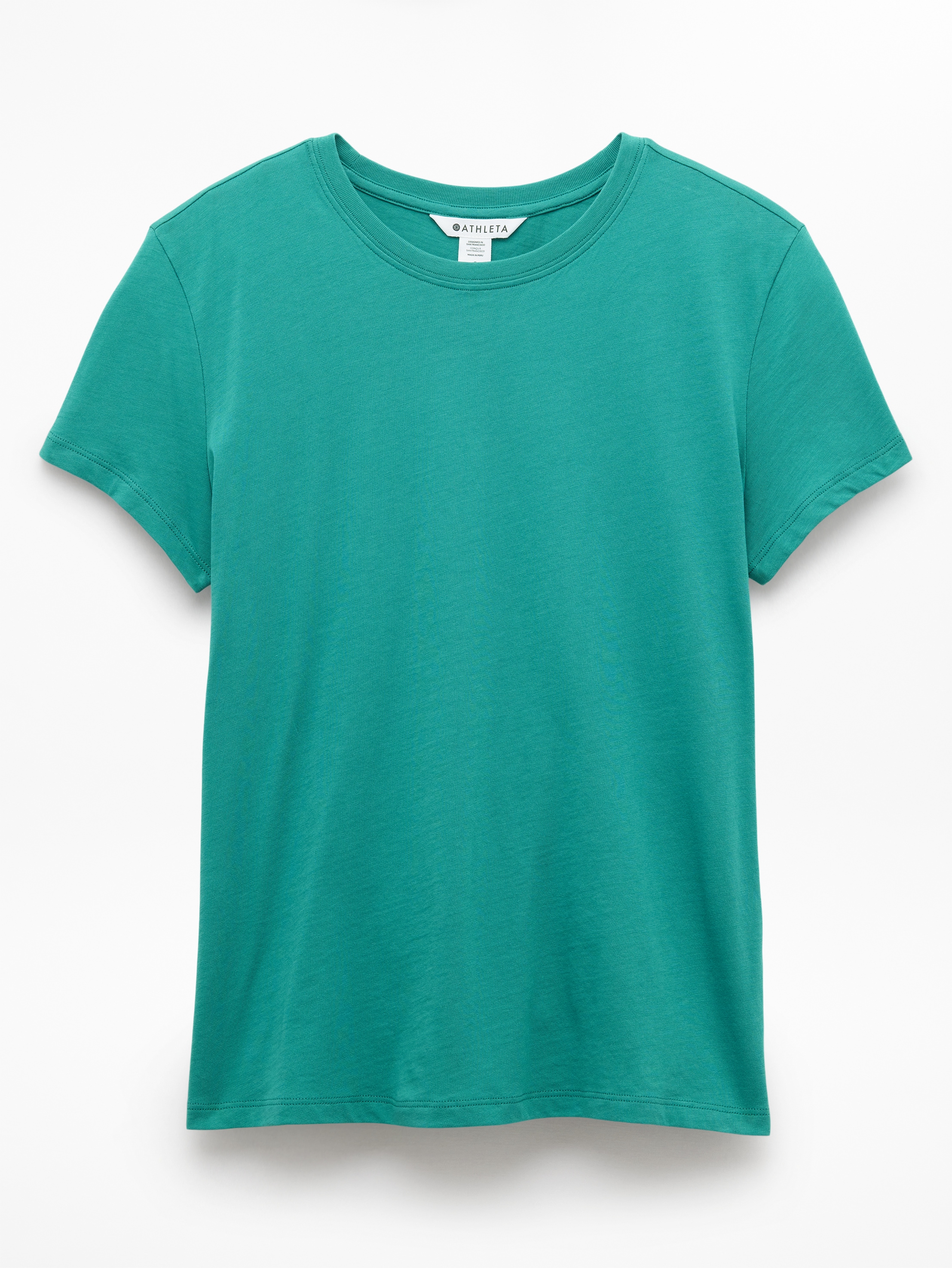 Athleta Favorite Cotton Classic Tee - Green (Alpine)