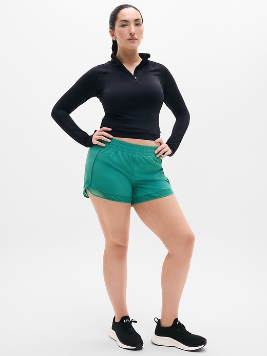 Image number 5 showing, Mesh Racer Run Mid Rise 4" Short