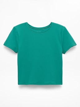 Athleta Transcend Open Back Tee - Green (Alpine)