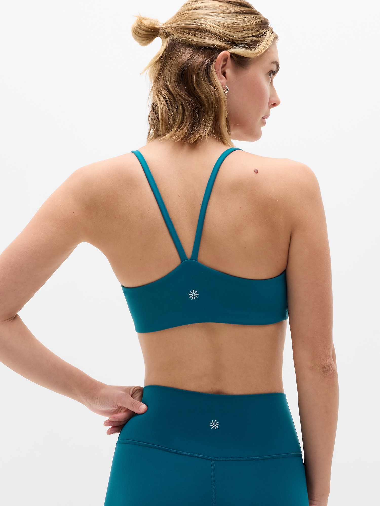 Athleta Transcend Scoop Sports Bra A-C - Green (Coastal Teal)