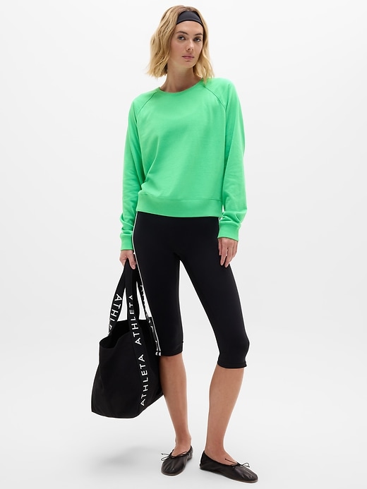 Image number 6 showing, Airy Cotton Terry Crew Sweatshirt