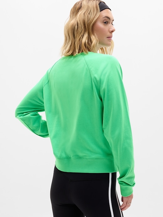 Image number 5 showing, Airy Cotton Terry Crew Sweatshirt