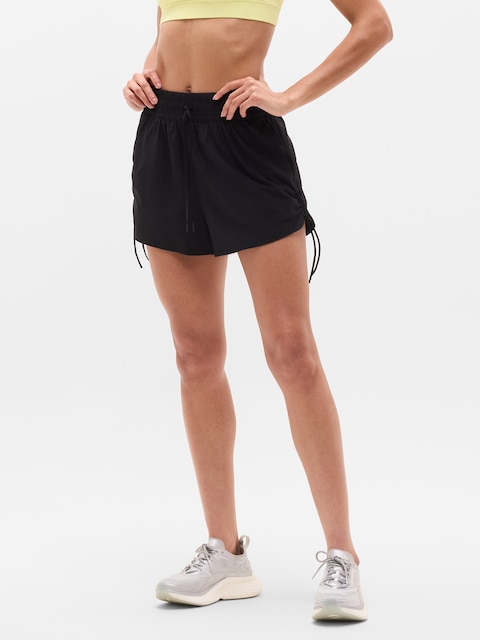 Weekender High Rise Ruched Run Short