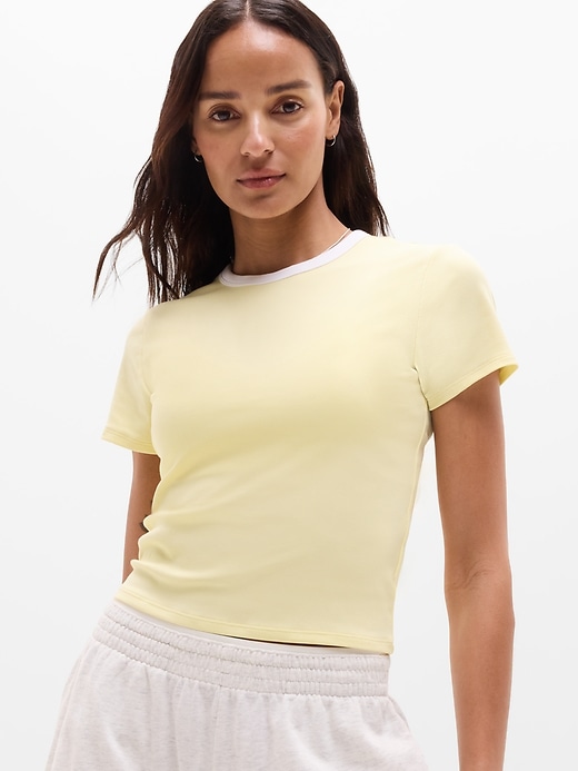 Image number 1 showing, Signature Rib Crop Tee